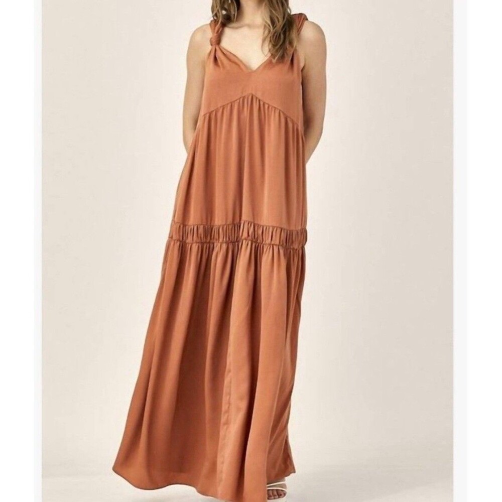 Mustard Seed Cinnamon Maxi Dress Size Small